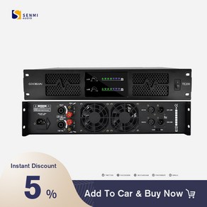 Senmi 2/4 4 채널 디지털 파워 앰프 금속 음질 서브 우퍼 스피커 무대용, [08] TE200-110V-US-plug