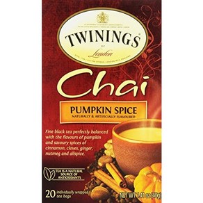 Twinings of London Pumpkin Spice Chai Tea Bags 20 Count (Pack of 1) Twinings of London Pumpkin Spic