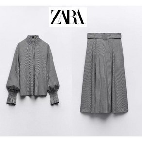 자라 하운드투스 블라우스 세트 zara