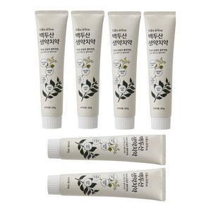 백두산생약치약100g 6개 4+2 백두산치약 의약외품치약, 100g