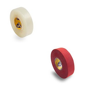 Howies Hockey Stick Tape Pemium Coloed Red/Clea Shin 2-Pack Howies 하키 스틱 테이프 프리미엄 컬러 레드/클리어 신 2팩, Red (1) / Clea Shin (1), 1개