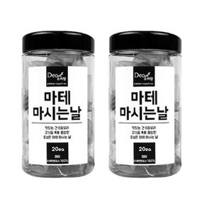 마테차 열풍로스팅 무첨가물 1.2g 20티백 2통, 24g