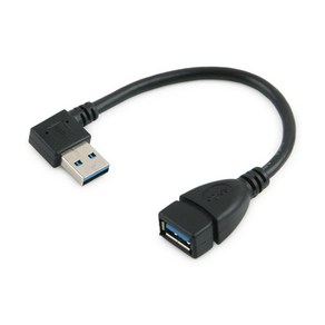 Coms USB 연장 젠더(M/F) NT777/우향90도/꺾임형/블랙 변환젠더/기타-기타 변환젠더