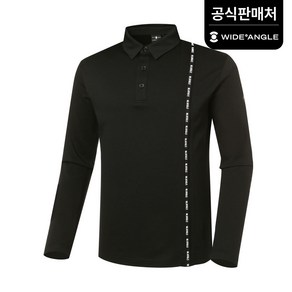 [와이드앵글 공식] [골프] 남성 CF 포인트 로고 테이프 티셔츠 WMP22242Z1