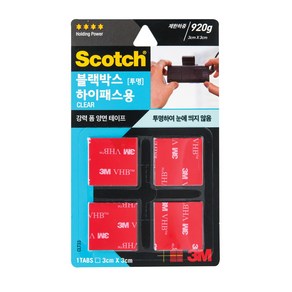 RT 3M 강력 양면테이프 블랙박스 하이패스용 투명 CLT33, 1개