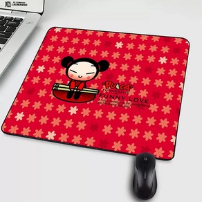 작은 Pucca Anime Mousepad Pc 게이머 완벽한 노트북 마우스 패드 Kawaii Mausepad 게임 마우스 매트 키보드 액세서리 Varmilo Rug