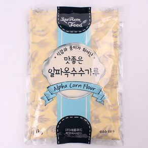 새롬푸드 맛좋은 알파옥수수가루, 1kg, 8개