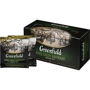 Greenfield Earl Grey Fantasy Сlassic Collection Bl 그린필드 얼 그레이 판타지 클래식 컬렉션 홍차 엄선된 특수 차 25개 더블 챔버 티백(태