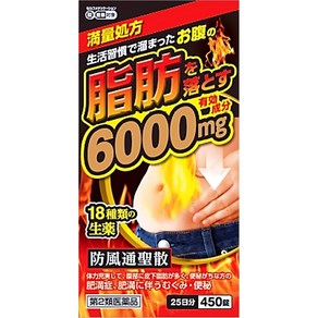 와카센 방풍통성산 최대량 6000mg 배합 복부지방집중관리, 1개, 450정