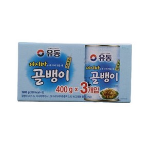 유동 자연산 골뱅이, 400g, 3개