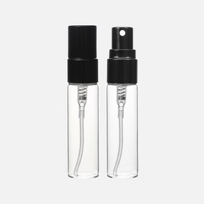 향수용기 블랙 투명 스프레이 공병 5ml 알루미늄뚜껑, 1개