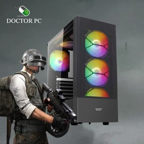 닥터PC 조립컴퓨터 게이밍 조립PC 데스크탑 본체, 15. 5600+4060+16G, 블랙, 500GB, 16GB, WIN11 Home