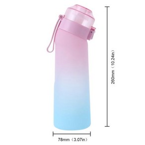 휴대용 재사용 물병 음료 컵 향기 나는 야외 7 가지 포드 포함 650ml, 18) Pinks