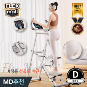 플렉스몰 천국의 계단 가정용 실내 홈트 계단 오르기 유산소 운동 스탭퍼 다이어트 운동기구, D