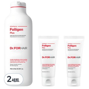 닥터포헤어 폴리젠 플러스 탈모 완화 샴푸 750ml + 100ml x 2p 세트, 2세트