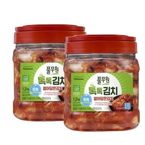 풀무원 톡톡 썰은김치 PET, 1.2kg, 2개