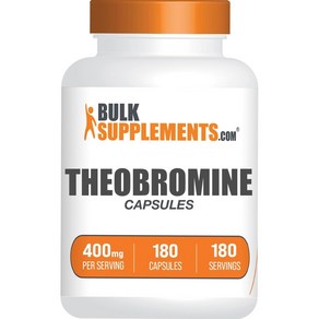 BulkSupplementscom 테오브로민 180캡슐, 옵션1, 1개, 180정