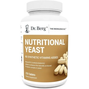 D. Beg Nutitional Yeast Tablets – Natual B12 A D. Beg 영양 효모 정제 - 천연 B12 추가 - 모든 8B 비타민 복합체 - 유, 270정, 1개