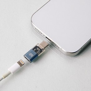 라이트닝 to USB C 충전 LED 젠더 라이트닝 충전기로 C타입 충전가능