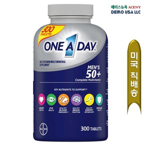 바이엘 남성용 원어데이 50 플러스 300정 (타블렛) Baye One A Day Mens 50plus Advantage 300cts, 1개