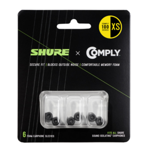 슈어 x 컴플라이 폼 슬리브 이어팁 SHURE EACYF1 (공식인증정품), EACYF1-6XS, 1개