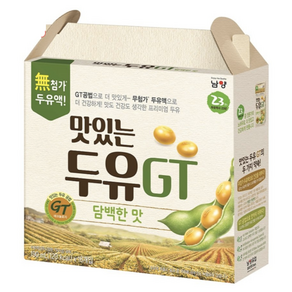 무첨가 두유액! 남양 맛있는 두유GT 담백한 맛 190ML, 16개