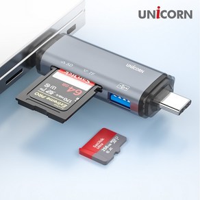 유니콘 XC-3000M 3in1 멀티카드리더기(OTG+A/C타입/8핀IOS+USB3.0 1포트) 멀티리더, 선택1, 선택1, 1개