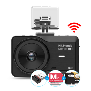 만도 MHD100 32G 핫스팟 WIFI 2채널 블랙박스(WIFI+리더기)포함 초절전 음성녹음 스마트 ADAS