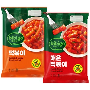 (실온보관) 비비고 떡볶이 360g 2종 (떡볶이 매운떡볶이), 720g, 2세트