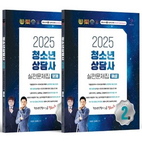 2025 청소년상담사 2급 실전문제집 세트(문제편+해설편), 2025 청소년상담사 2급 실전문제집 세트(문제편+.., 김형준, 유상현(저), 나눔Book