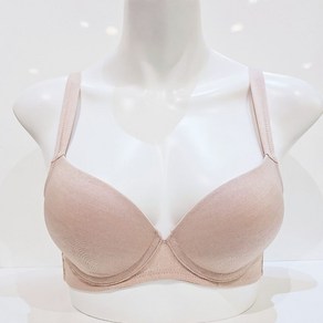 비비안(수비비안) [여성브라]베이직 필수템 !! 노와이어 풀컵 심플 데일리 부드러운 미모필 베이지 브라 (NC 해운대)BR8770