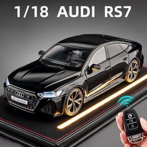 모형 다이캐스트 1:18 아우디 RS7 스포츠백, Black, 1개