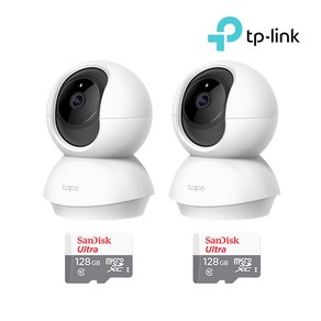 티피링크 Tapo TC70+128GB SD카드 2팩 가정용 CCTV 2세트 홈캠 세트