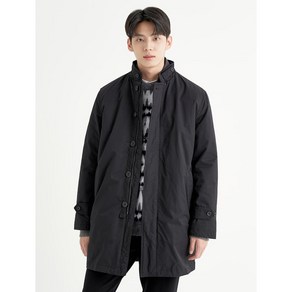 [BEANPOLE] 빈폴 멘 [RDS인증] 블랙 코튼 블렌드 디테쳐블 구스 다운 코트 (BC2930A185)