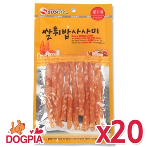 써니 강아지간식, 20개, 70g, 쌀스틱 사사미 70g