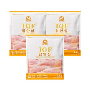 미트리 IQF 생닭안심살 3팩, 1kg, 3개