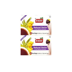 바디아 네추럴 허브 티백 Badia Natual Hebs Tea Bags Palatize Pack, 2개