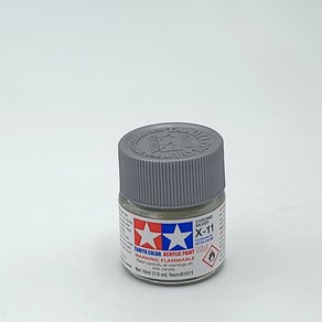 타미야 아크릴 X11 크롬 실버 도료, 10ml, 1개