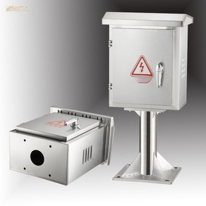 야외 분전함 스탠드 차단기 계량기함 스텐 배전반 분전반 박스, A. 문1개400x300x200 기둥300mm, 1개
