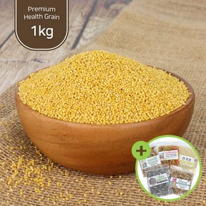 건강알곡 메조 1kg 앵무새 햄스터 모이 사료 간식, 1개