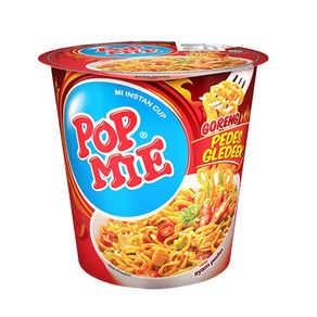 Pop Mie Mi Instan Goeng Pedes Gledeek Ayam 75G (1피스), 1개