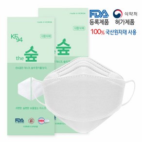 [KT알파쇼핑]더숲 KF94 귀가 편한 마스크 화이트 대형100매 / 4중 국산원자재 국내생산, 상세페이지참조, 화이트/L/마스크100매, 화이트/L/마스크100매_개당 수량_상세페이지참조