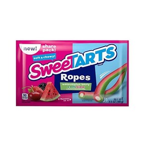 스윗타르트 SweeTARTS Ropes 체리 펀치 3.5 oz 패키지 12 ct, Watemelon Bey_3.5 Ounce/ Pa, 99g, 12개