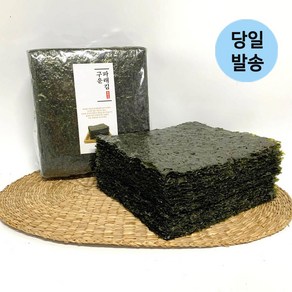 울돌목 무조미 두번 구운 파래김 100매 무조미바삭한김, 180g