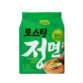 풀무원 자연건면 로스팅 정면 102.8g, 4개