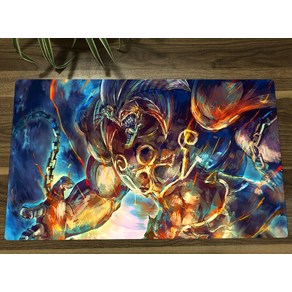 보드 게임 YuGiOh Exodia TCG 매트 트레이딩 카드 게임 매트 CCG Playmat 안티 슬립 마우스 패드 데스크 테이블 플레이 가방 60x35cm, [01] 350x600x2mm, 1개