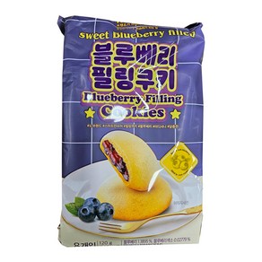 노브랜드 블루베리 필링쿠키, 120g, 1개