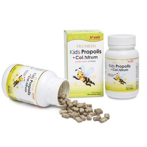 Hi Well Premium Kids Propolis Plus Colostrum 하이웰 프리미엄 키즈 프로폴리스 플러스 초유 180정