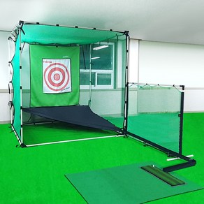 엠파이어 무한 자동공급기 개인골프연습장 골프망 풀세트, 2.4m x 2.4m x 폭1.5m, 무동력 볼공급 시스템 세트구성, 1개