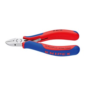 KNIPEX 크니펙스 니퍼 (전자) 77-12-115 미러연마 둥근헤드 미세 절단, 1개